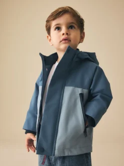 Bleu clair - Anorak doublé en polaire imperméable (3mois-7ans)