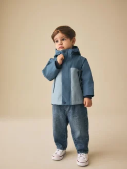Bleu clair - Anorak doublé en polaire imperméable (3mois-7ans)