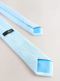 Bleu clair - Cravate en lin (3-16 ans)