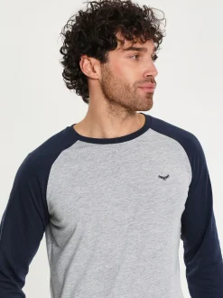 Bleu clair - Ensemble pyjama Threadbare Blend manches longues