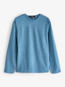 Bleu clair - Loungeable Ensemble pyjama haut en jersey et pantalon à carreaux brossé