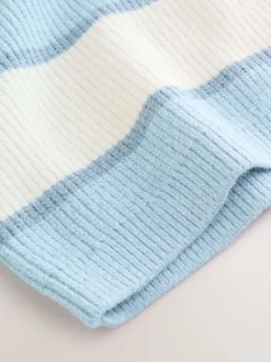 Bleu clair - Polo de rugby à rayures en maille (3mois7ans)