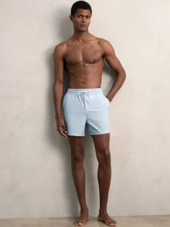 Bleu clair - Reiss Cliff Drawstring Shorts de bain