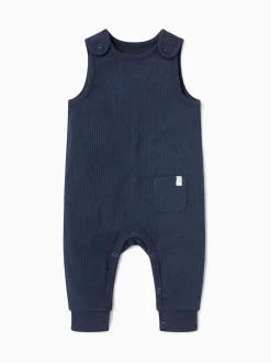 Bleu clair - Salopette MORI barboteuse côtelée