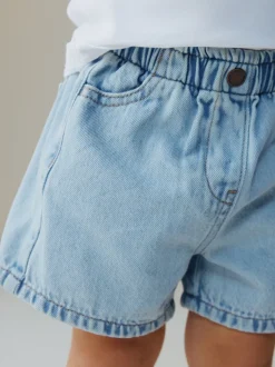 Bleu clair - Short en jean à enfiler (3mois10ans)