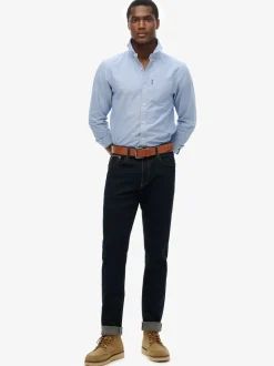 Bleu clair - Superdry Essentials Oxford Chemises