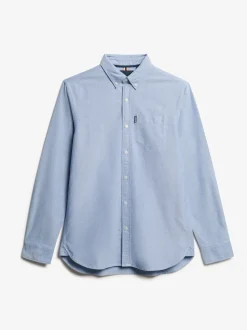 Bleu clair - Superdry Essentials Oxford Chemises