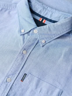 Bleu clair - Superdry Essentials Oxford Chemises