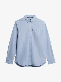 Bleu clair - Superdry Essentials Oxford Chemises