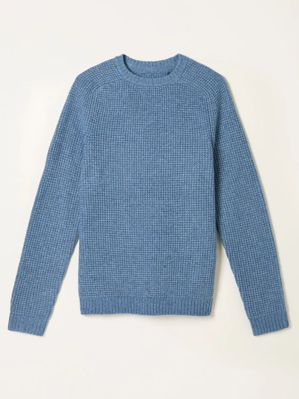 Bleu clair style vintage - Pull FatFace en maille à Col rond