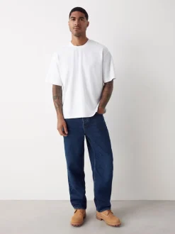 Bleu classique vintage - Coupe ample - délavé vintage Denim Jeans