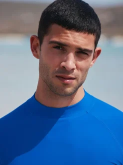 Bleu cobalt - Active Manche courte Rash gilet