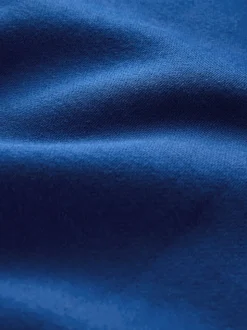 Bleu cobalt - Ajustement régulier - Sweat-shirt à capuche en jersey riche en coton épais