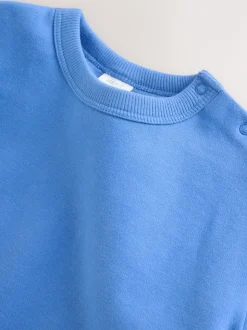 Bleu cobalt - Barboteuse en molleton bébé (0mois à3ans)