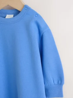 Bleu cobalt - Barboteuse en molleton bébé (0mois à3ans)