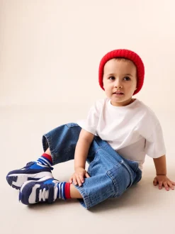 Bleu cobalt - Entraîneurs en dentelle élastique