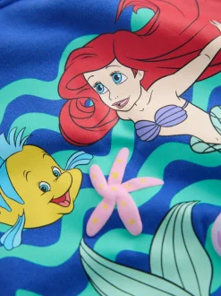 Bleu cobalt - Sweat-shirt Col rond The Little Mermaid (3mois à7ans)