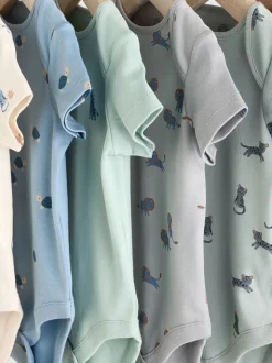 Bleu de sarcelle - Bébé 100% coton Corps 7 Lot