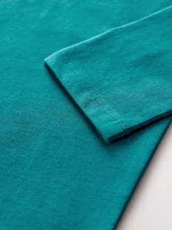 Bleu de sarcelle - Haut à manches longues (3-16ans)