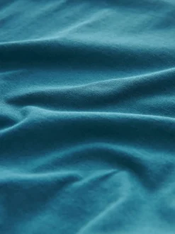 Bleu de sarcelle - T-shirt à manches cap