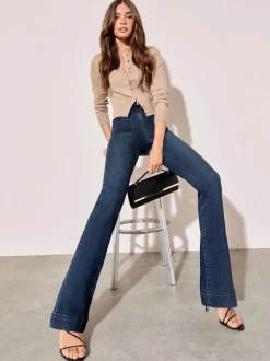 Bleu d'encre - Friends Like These Jean évasé à poche haute