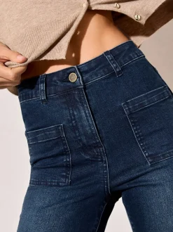 Bleu d'encre - Friends Like These Jean évasé à poche haute