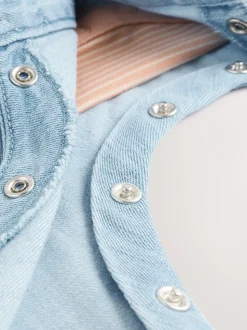 Bleu Denim - Ensemble bébé salopette et body (0mois-2ans)