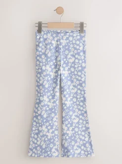 Bleu ditsy/rouge - Leggings évasés (3-16ans)