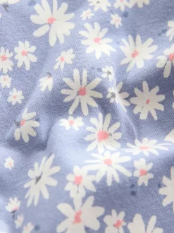 Bleu ditsy/rouge - Leggings évasés (3-16ans)