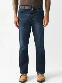 bleu foncé - Bootcut - Jean authentique ceinturé