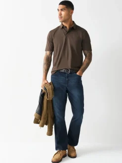 bleu foncé - Bootcut - Jean authentique ceinturé