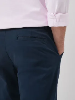 Bleu foncé - Coupe ample - Pantalon chino stretch