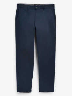 Bleu foncé - Coupe ample - Pantalon chino stretch