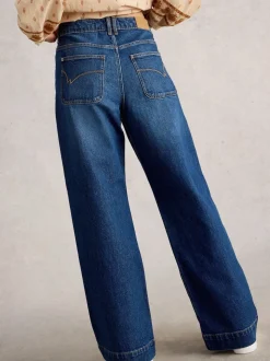 bleu foncé - Jean ample White Stuff Tia