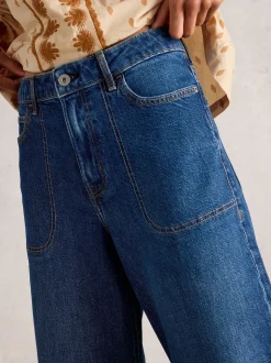 bleu foncé - Jean ample White Stuff Tia