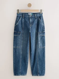 bleu foncé - Jean charpentier droit cheville