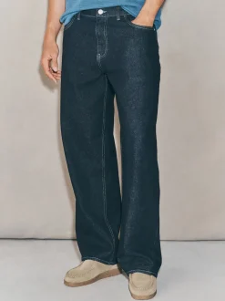 bleu foncé - Jean EDIT coupe ample