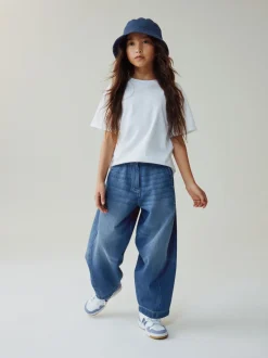 bleu foncé - Jeans Barrel (3-16ans)