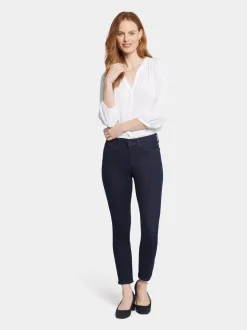 bleu foncé - NYDJ Alina Skinny Ankle Jeans