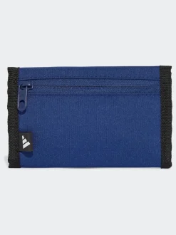 bleu foncé - Portefeuille adidas à logo vertical