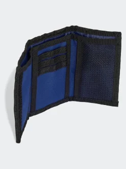 bleu foncé - Portefeuille adidas à logo vertical