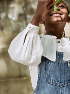 bleu foncé - Salopettes larges (3-16ans)