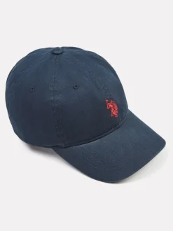 bleu foncé - U.S. Polo Assn. Casquette décontractée lavée 100% coton