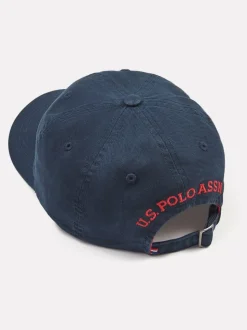 bleu foncé - U.S. Polo Assn. Casquette décontractée lavée 100% coton