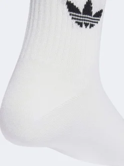 Bleu Foncé/Blanc - Col rond - adidas Originals 3-Rayures Chaussettes Col rond 3 paires