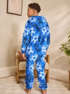 Bleu Football - Polaire All-In-One (3-16ans)