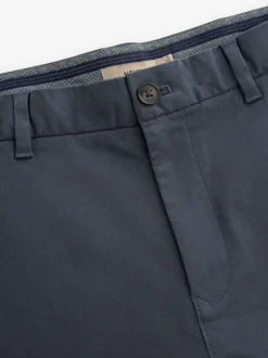 Bleu Gris Moyen - Slim Fit (Slim Fit) - Pantalon chino stretch