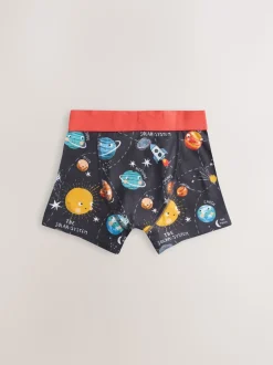 Bleu imprimé galaxie - Lot de 5 boxers Junior Personnage (1.5-16ans)