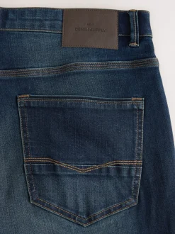 Bleu indigo - Ajustement droit - extensible Denim Jeans