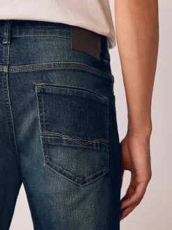 Bleu indigo - Ajustement droit - extensible Denim Jeans